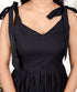 Shoulder Tie-Up Tiered A-Line Mini Dress